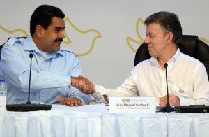 Santos y Maduro sostienen un encuentro bilateral en Cartagena