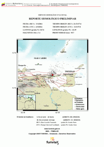 Se registró sismo en Güiria de 3.1