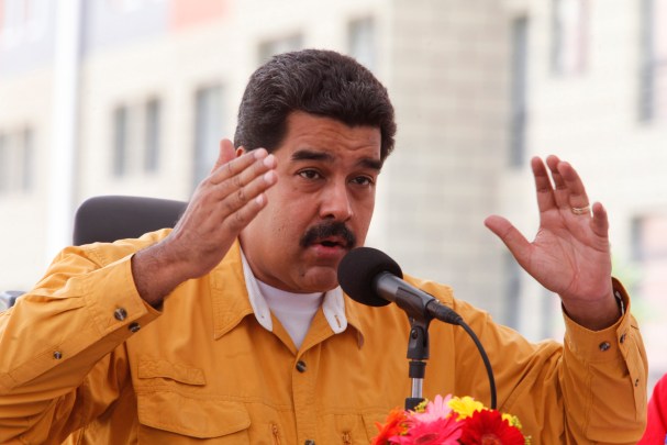 El presidente de Venezuela, Nicolás Maduro, habla en una ceremonia en Caracas
