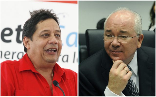 Asdrúbal Chávez nuevo ministro de Petróleo, y el ahora canciller, Rafael Ramírez