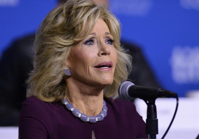  La actriz estadounidense Jane Fonda participa en una rueda de prensa con motivo de la presentación de la película "This is Where I Leave You". EFE