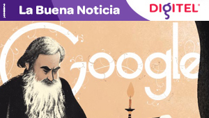 Doodle del escritor León Tolstói pone el toque literario a Google