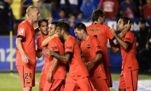 Barcelona refuerza su liderato con goleada en visita al Levante