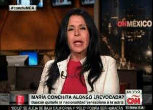 María Conchita Alonso se defiende ante la posibilidad de que le revoquen nacionalidad