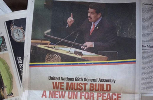 Maduro hace propaganda en el imperio con aviso de una página en el NYT (Foto)
