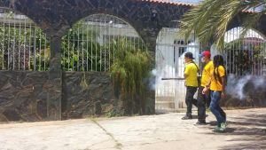 Primero Justicia realiza jornada de fumigación en Guayana (Fotos)