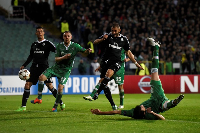 Real Madrid gana 2-1 al Ludogorets en el segundo de la Champions