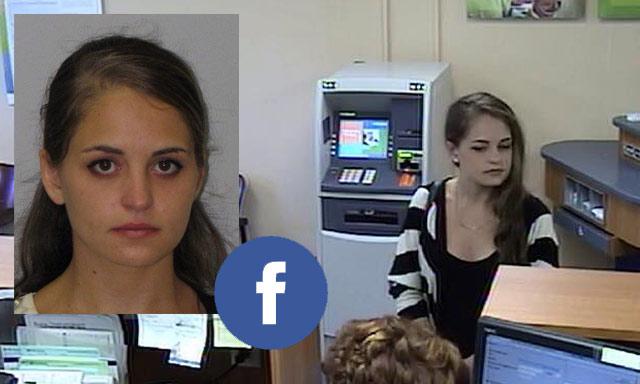 Por publicación en Facebook esta ladrona de banco fue identificada. Imágenes: Policía de New Jersey