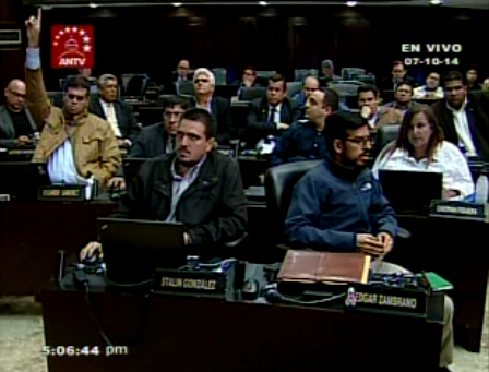 Carlos Vargas vota en favor de propuesta del oficialismo