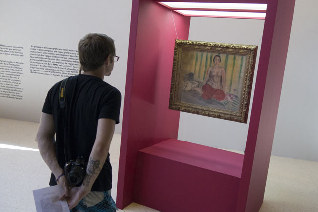 Newly-recovered Henri Matisse painting, "Odalisque in Red Pants," is displayed in Caracas