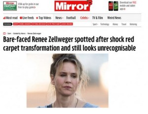 ¡Las FOTOS de la nueva Renée Zellweger sin maquillaje!