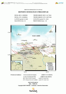Sismo de magnitud 3.2 se registró en el estado Sucre