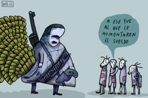 El que se pica es porque… Maduro criticó este par de caricaturas sobre militares