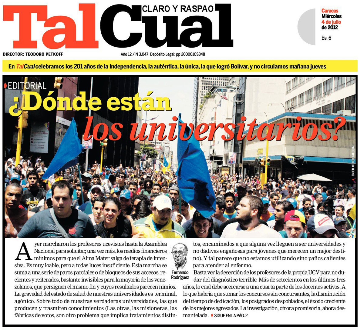 Cadena Capriles dejó de imprimir y distribuir el diario Tal Cual
