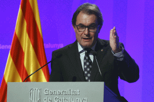 Presidente catalán pedirá referéndum tras consulta simbólica del domingo
