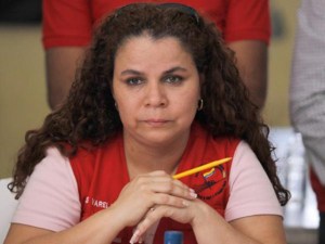 Iris Varela culpó a una pancarta por resultado del juego Honduras-Venezuela (FOTO)