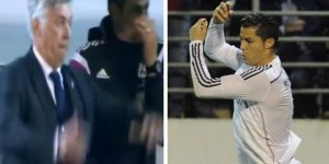 Técnico del Real Madrid festejó un gol… imitando a Cristiano (Video)