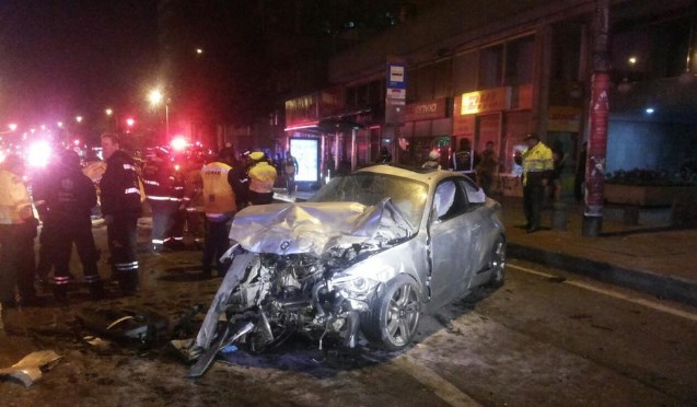 ¿Quién era el conductor del BMW con placas diplomáticas venezolanas que se estrelló en Bogotá?