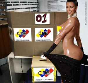 ¿Qué pasaría si Kim Kardashian sale a pasear por Caracas? (Foto)