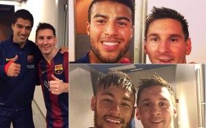 Las selfies con Messi invadieron el vestuario del Barcelona