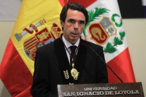 Aznar rechaza populismo chavista y pide libertad para los venezolanos