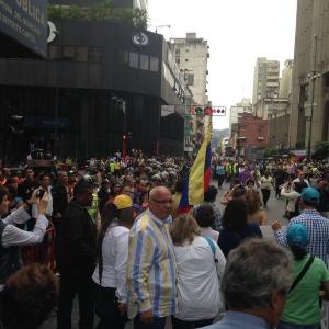 Venezolanos acompañan a María Corina (Fotos)