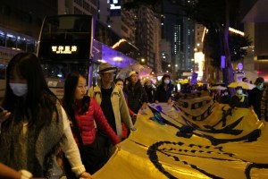 Marcha prodemocracia en Hong Kong por Nochebuena (Fotos)