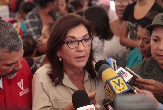 Foto: La ministra del Poder Popular la Comunicación e Información, Jacquelíne Faría