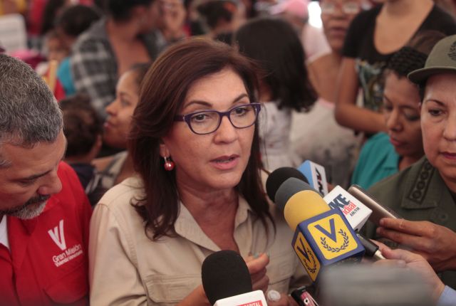 Foto: La ministra del Poder Popular la Comunicación e Información, Jacquelíne Faría