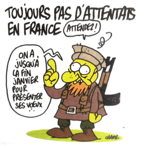La caricatura “premonitoria” del último número del semanario Charlie Hebdo