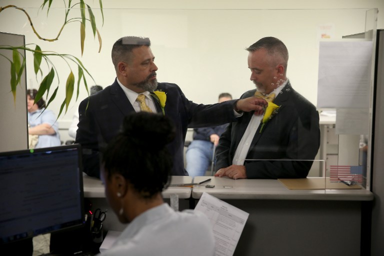 Decenas de parejas homosexuales se casaron en Florida (Fotos)