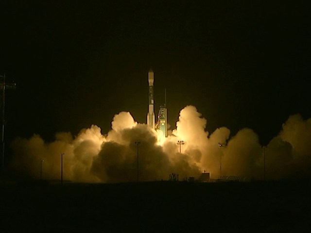 Lanzamiento del satélite SMAP a bordo de un cohete Delta II desde la Base de Vandenberg, en California. Image Credit: NASA