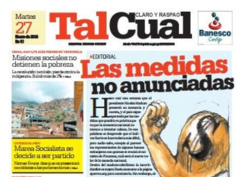 TalCual cerrará su edición diaria el 27 de febrero