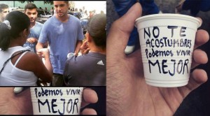 GNB detuvo a estudiante por repartir café con mensajes en las colas (Fotos)