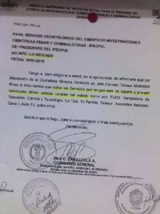 La triste y censuradora “disposición” de la ministra Carmen Meléndez (imagen)