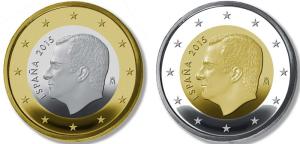 Entran en circulación dos monedas con imagen de Felipe VI (Foto)