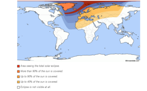 El mayor eclipse solar desde 1999 será el próximo 20 marzo