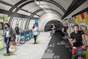 Londres prepara rutas para bicicletas usando túneles del Metro