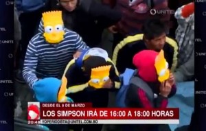 Insólita manifestación contra un cambio de horario de Los Simpsons