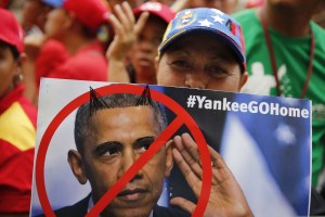 Obama, protagonista de la concentración en Miraflores (Fotos)