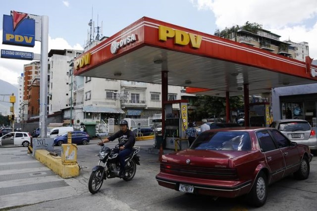Una gasolinera de PDVSA en Caracas