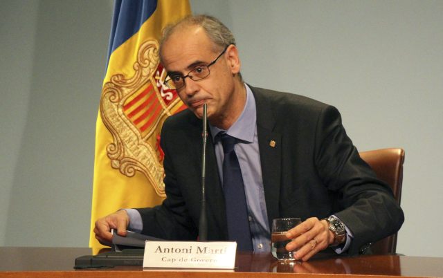 El consejero de Gobernación de Andorra, Toni Martí (Foto EFE)