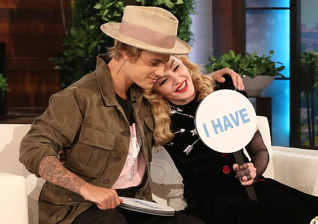 Madonna, Justin y sus confesiones sexuales en Ellen DeGeneres (Video + Never have I ever)