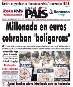 Portadas del viernes 20 de marzo de 2015