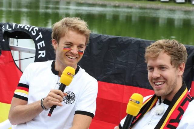 Foto:  Sebastian Vettel  y Nico Rosberg / sebastianvettel.de
