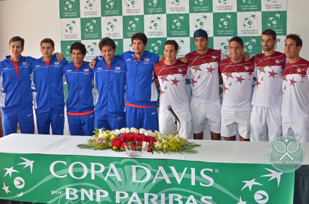 Selecciones Copa Davis Costa Rica y Venezuela