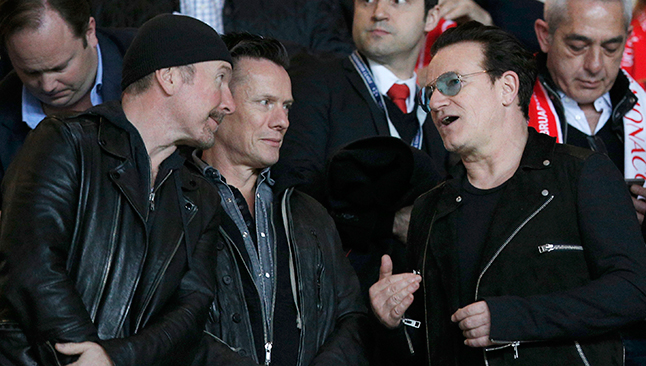 U2 dice presente en los octavos de final de la Champions (Fotos)