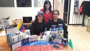 Venezolanos en Francia recolectan insumos médicos para enviar a su país (Fotos)