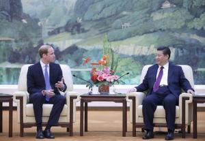 El príncipe Guillermo se reunió con Xi Jinping en China (Fotos)