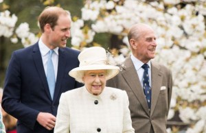 El duque de Cambridge acompaña por primera vez a Isabel II en una audiencia